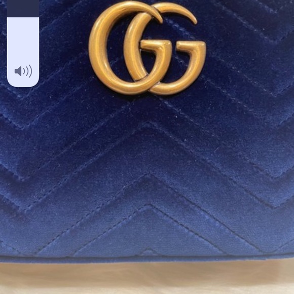 GG Camera Marmont Cobalt blue cross body bag - Picture 7 of 13